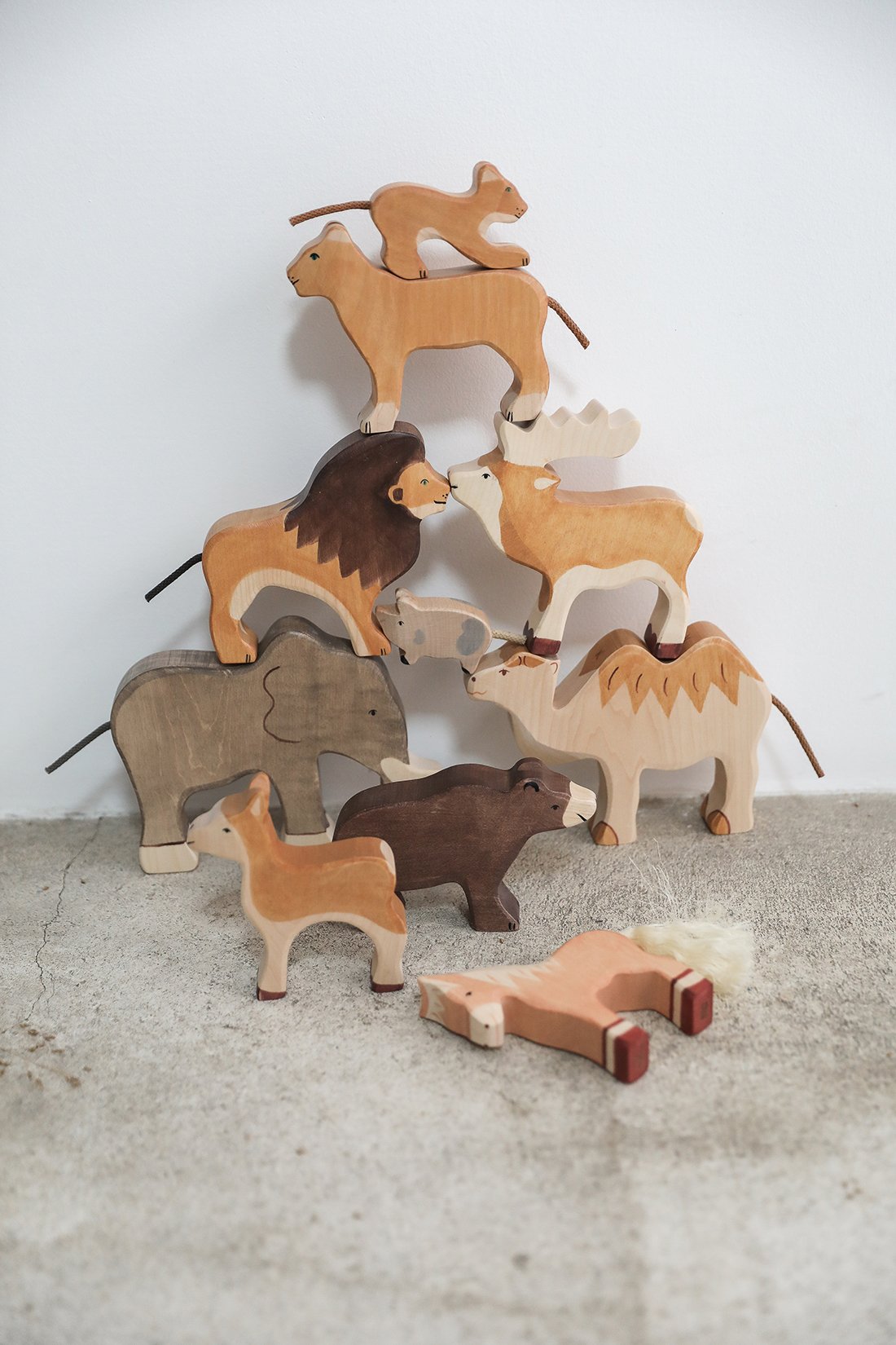 animaux en bois bébé jouet en bois