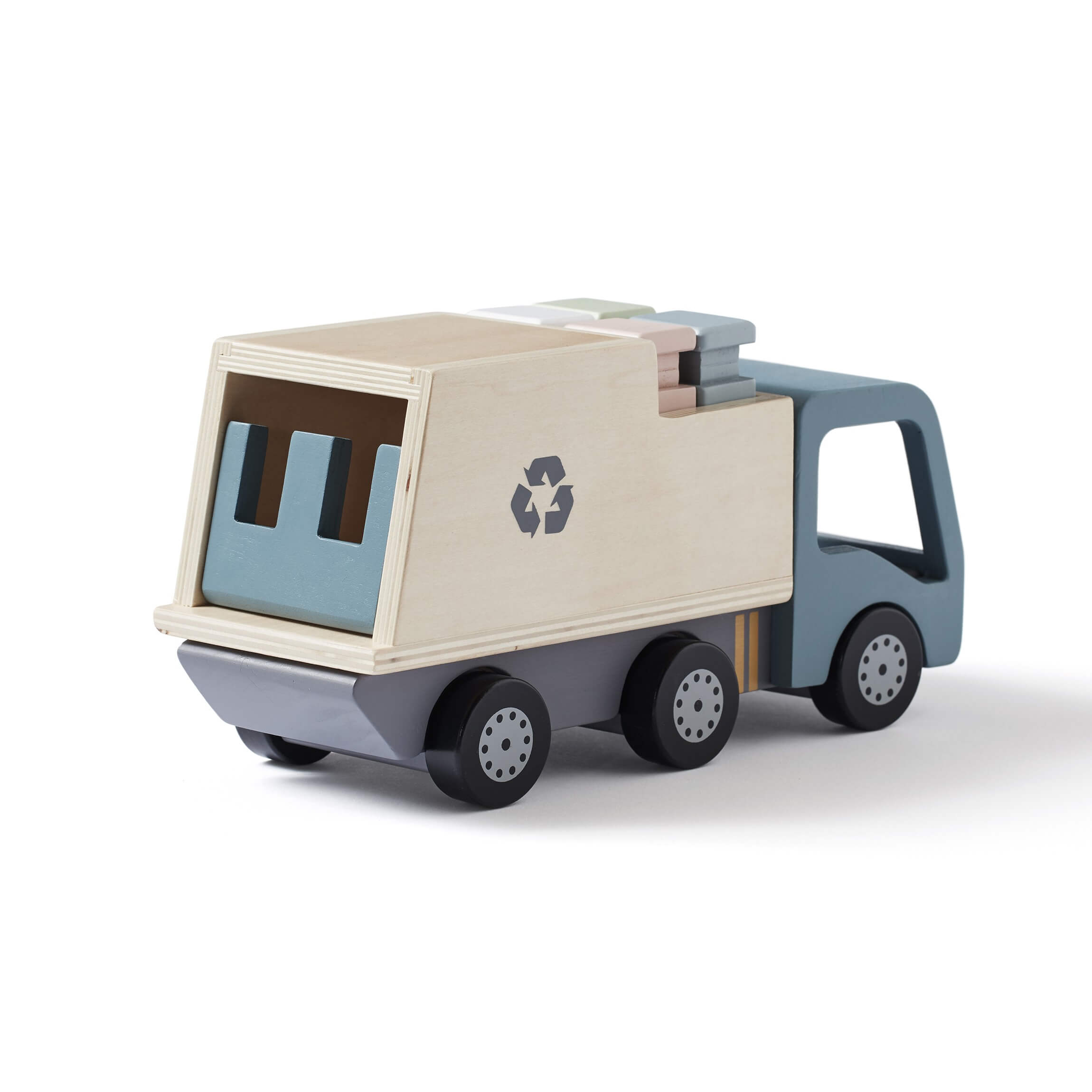 Camion poubelle en bois - jouet enfant