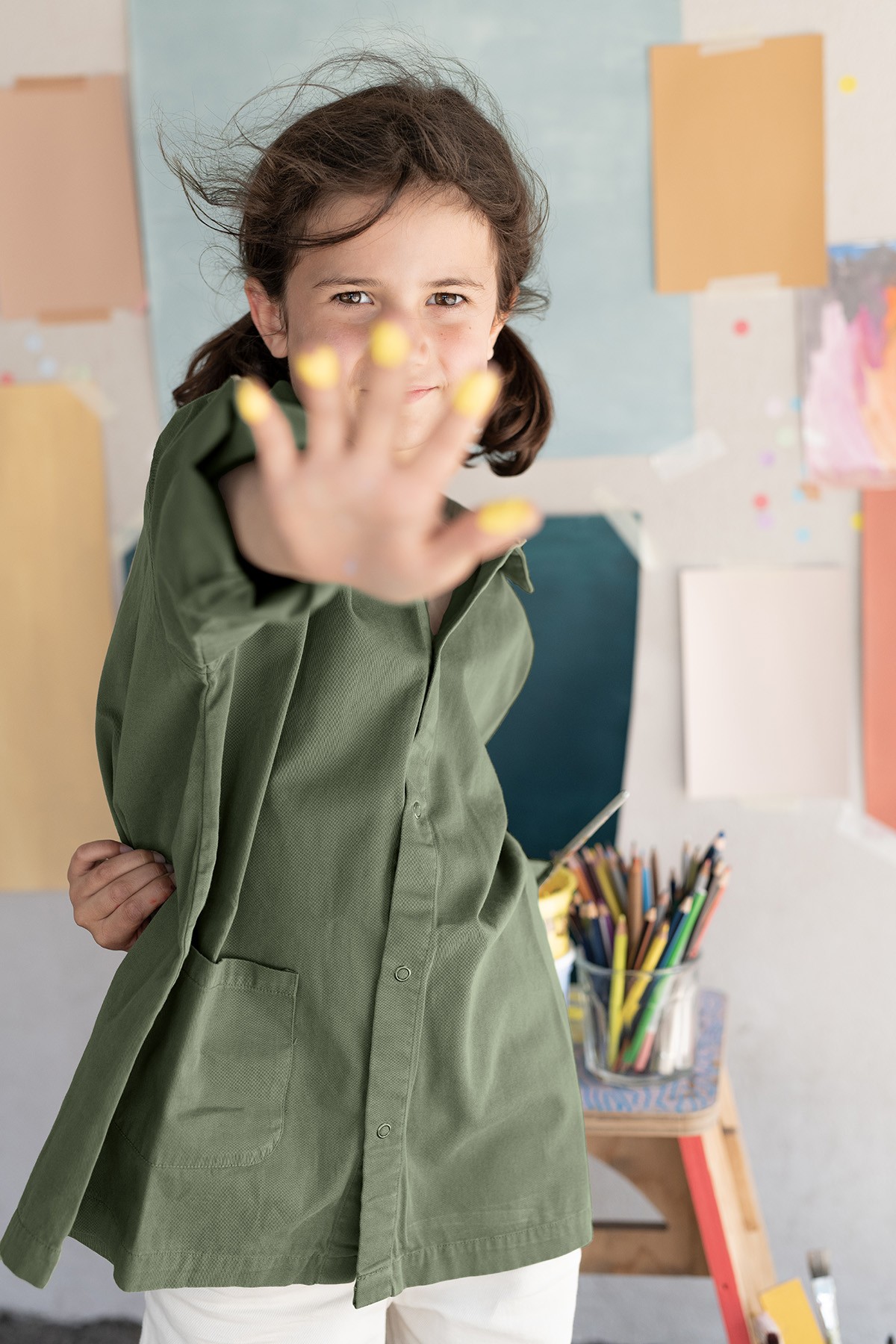 Blouse de peinture pour enfant 4 à 6 ans