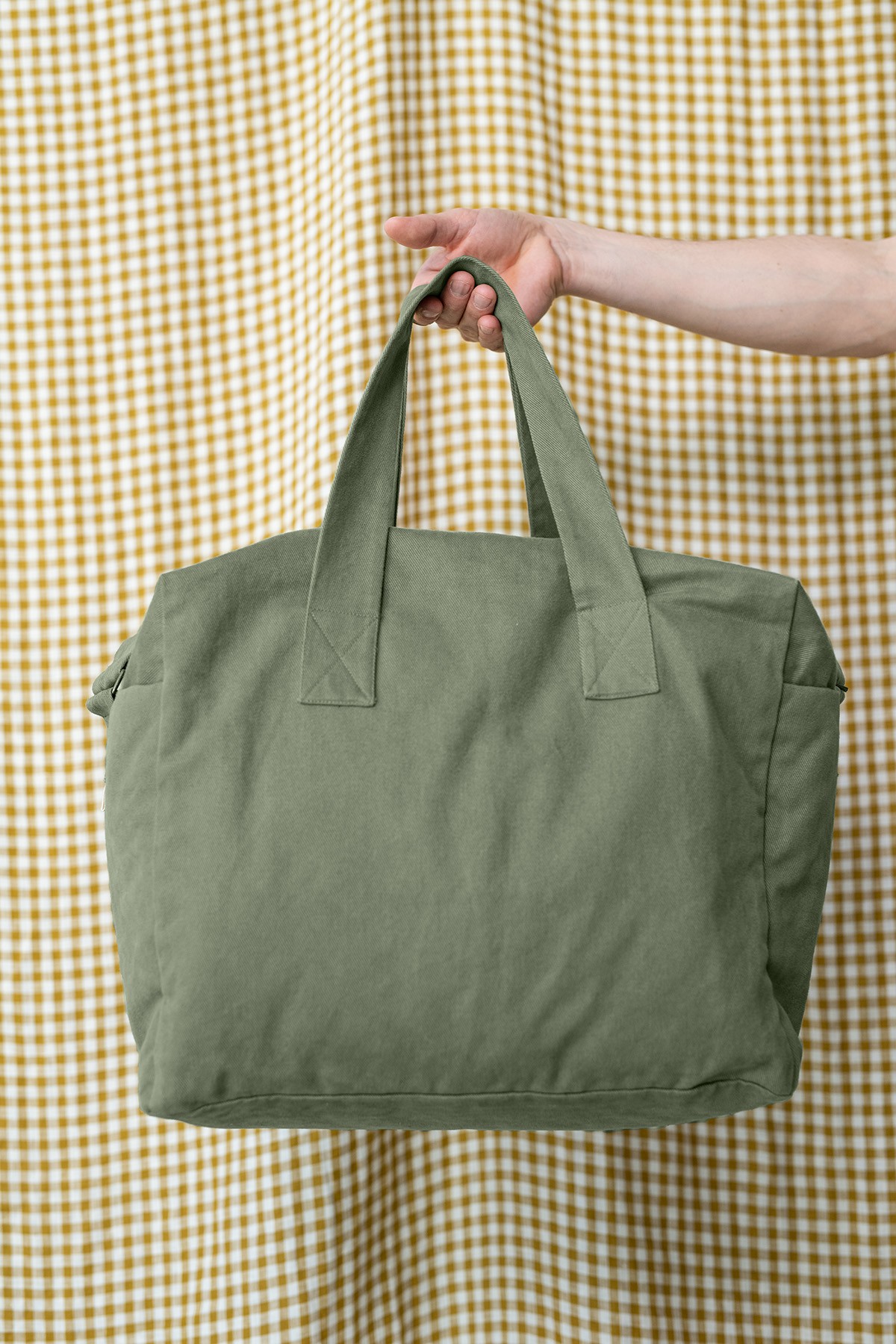 Gauthier le sac à langer en lin personnalisable
