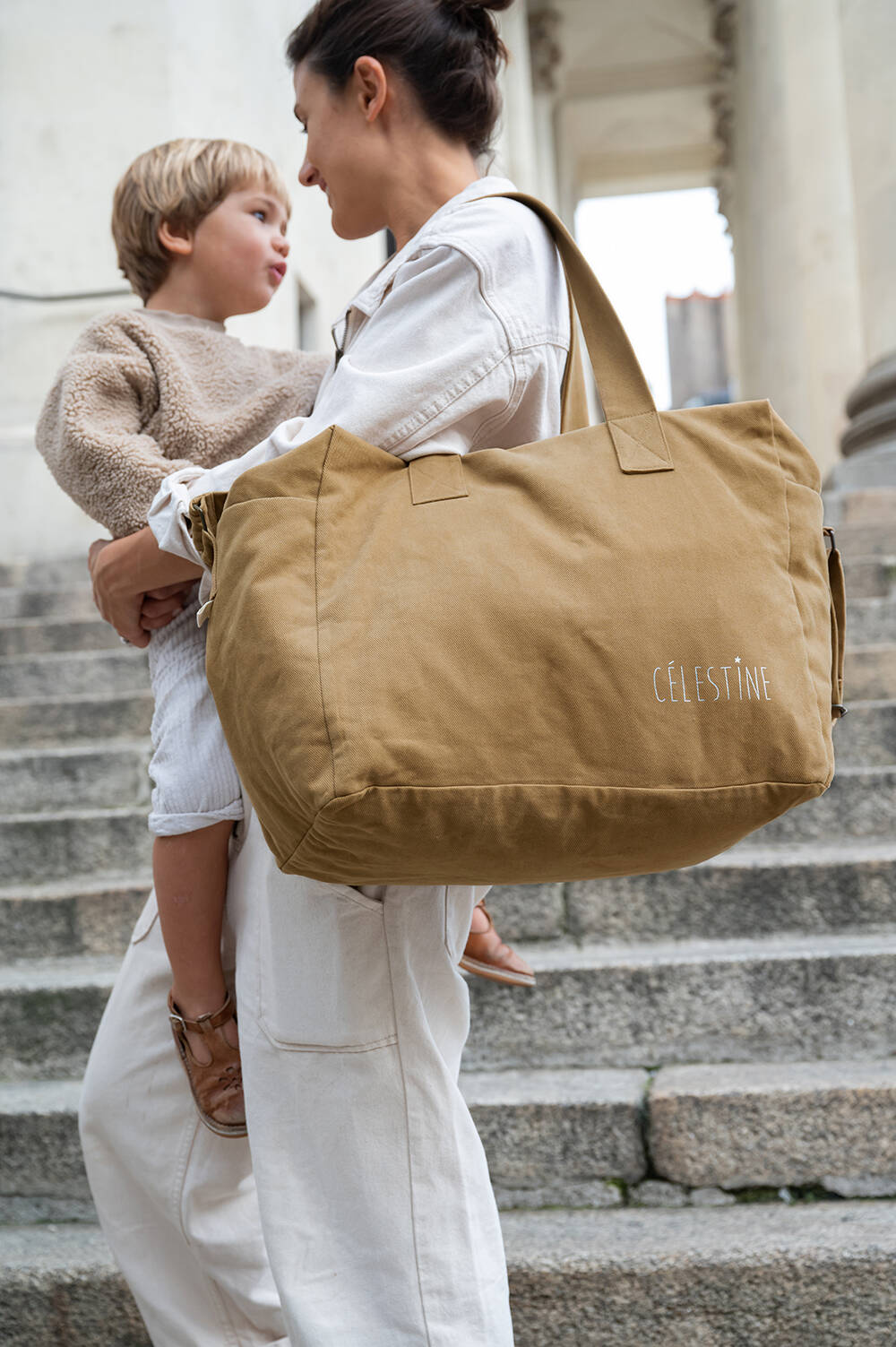 sac week-end personnalisé en coton robuste pour toute la famille