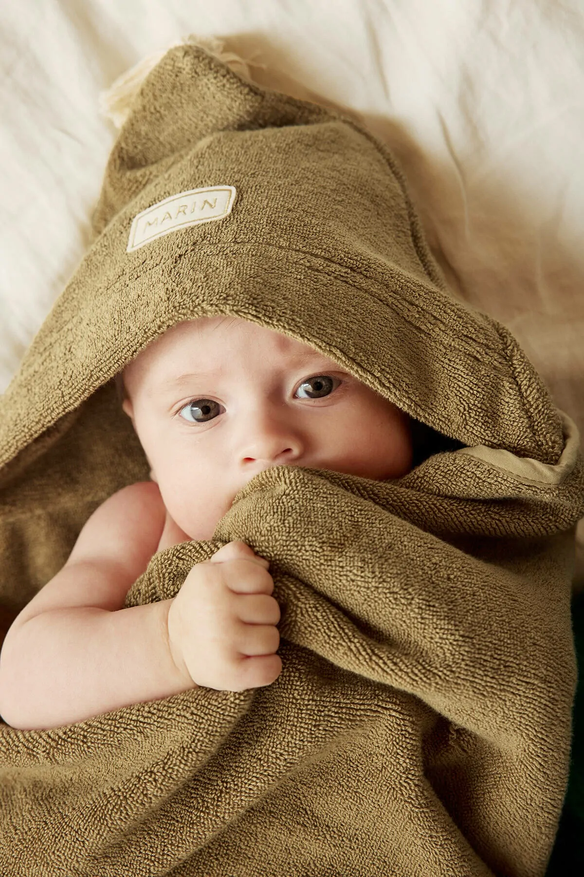 cape de bain personnalisée pour bébé