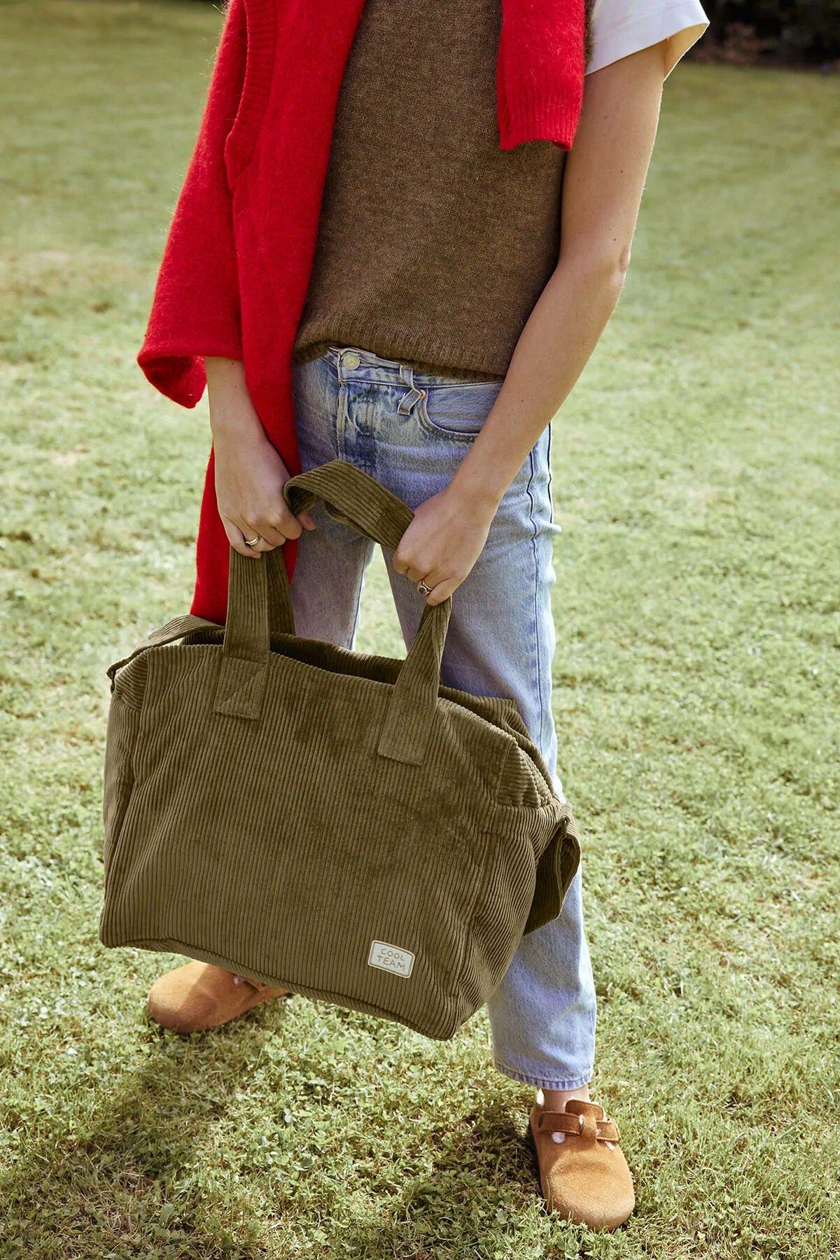 sac à langer en velours personnalisé pour enfant bébé parent