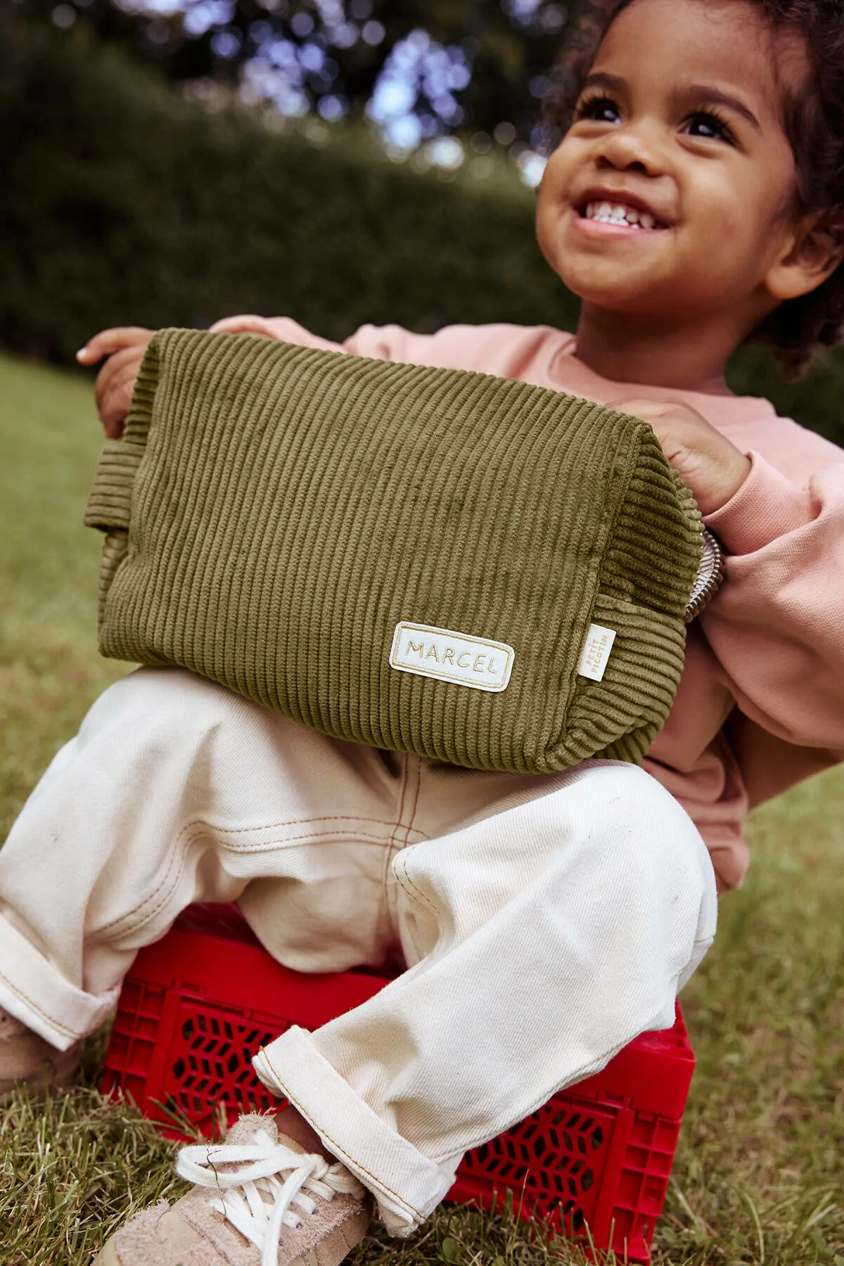 trousse de toilette velours personnalisée pour enfant et adulte