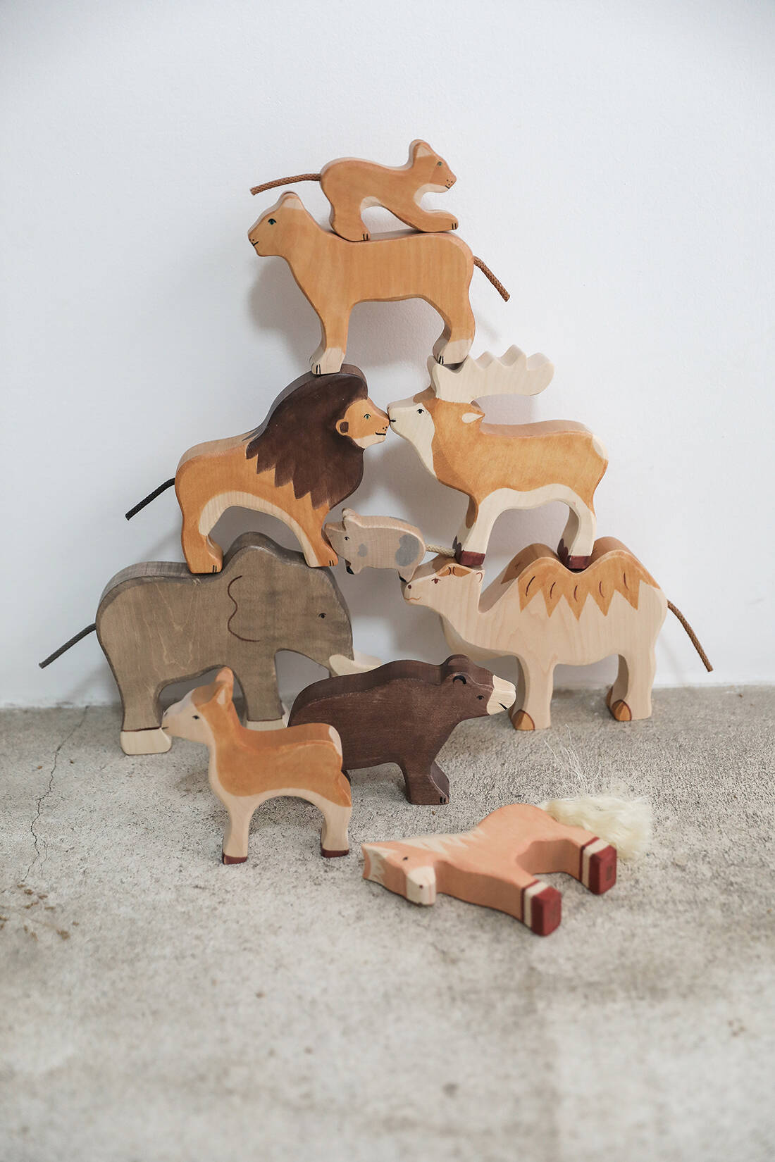 jouets animaux en bois pour enfants