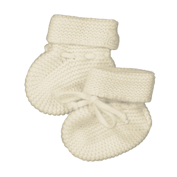 chaussons tricotés pour bébé uni