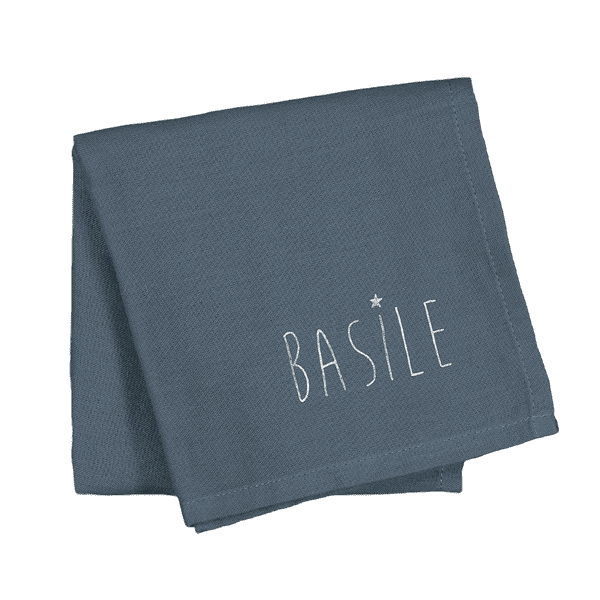 petit lange en coton bio personnalisé pour bébé