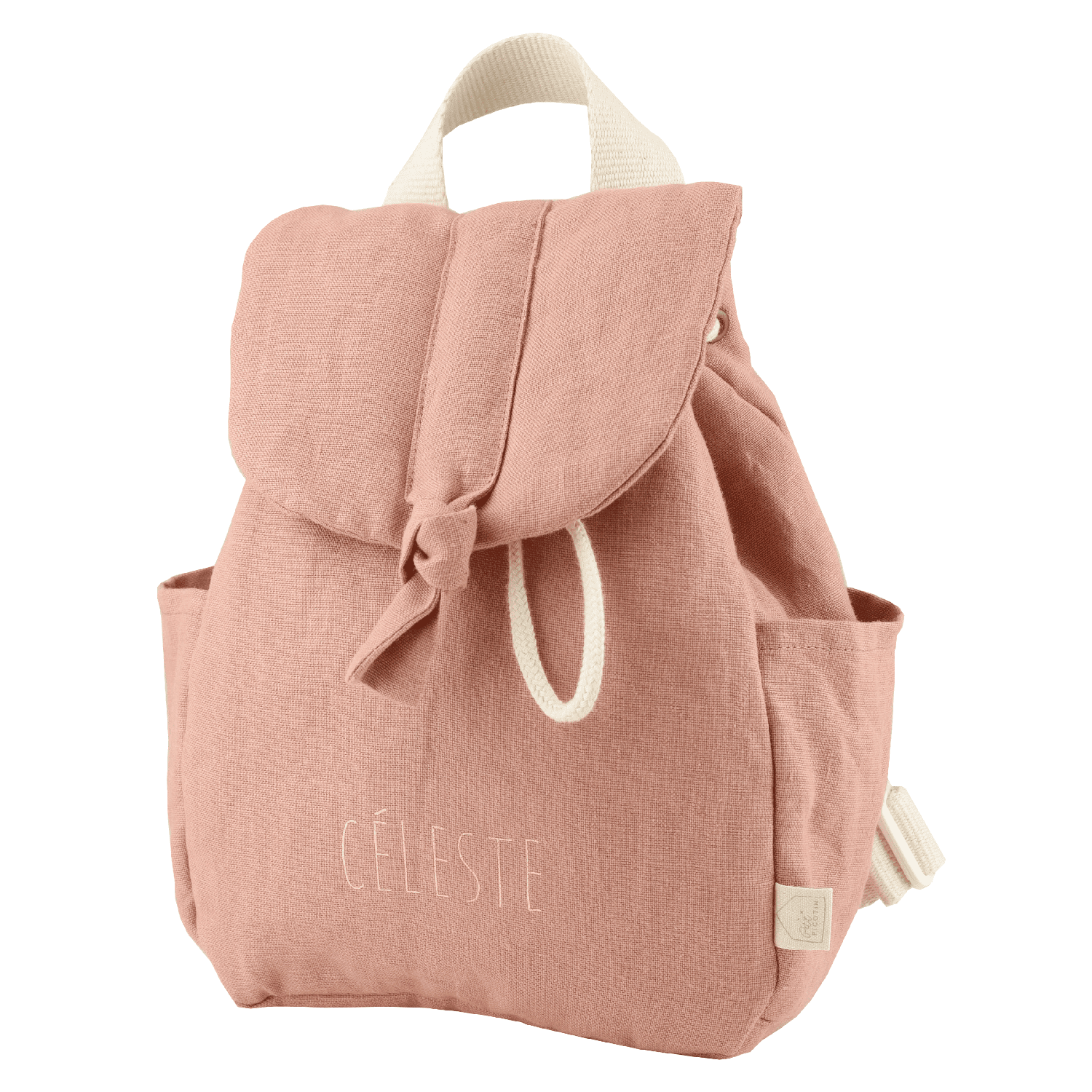 sac à dos en lin personnalisé pour bébé