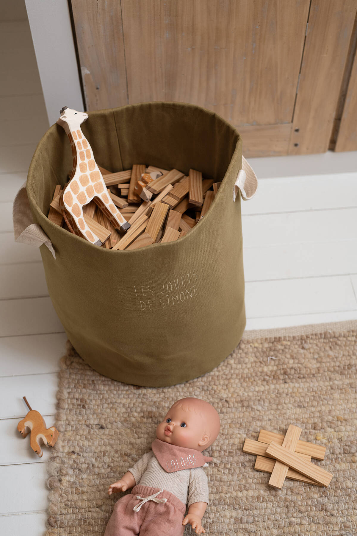 panier à jouets pour chambre enfant bébé salle de jeux