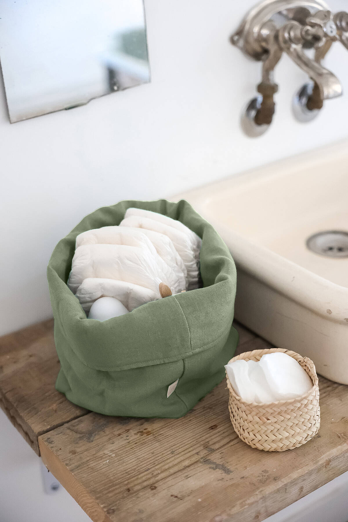 panier à linge rangement pour bébé et personnalisable