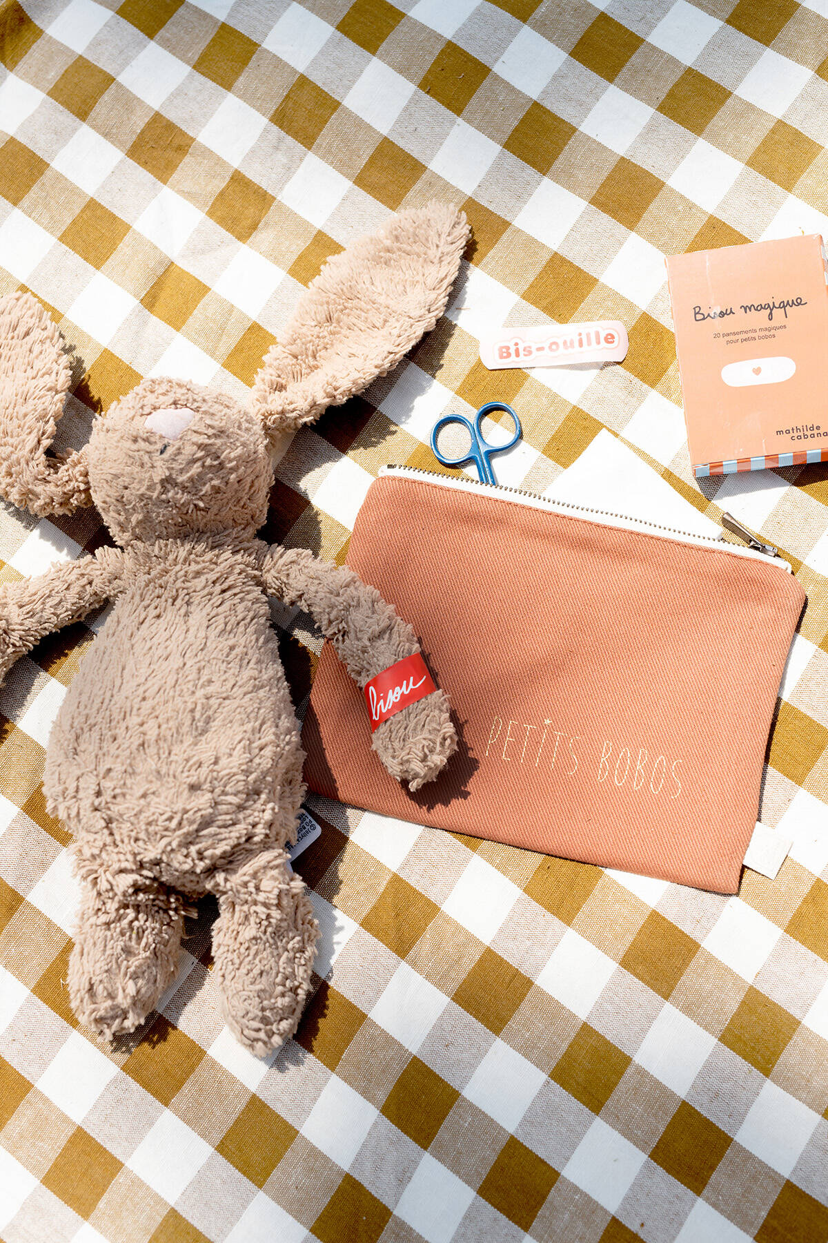 petite pochette personnalisée avec zip pour bébé