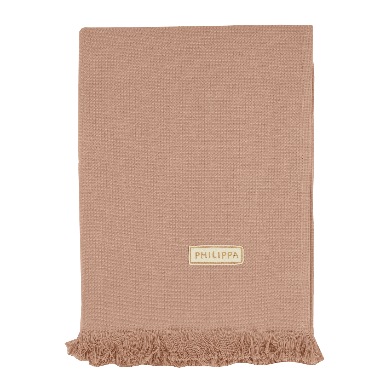 grande fouta personnalisable avec patch brodé uni et jolie