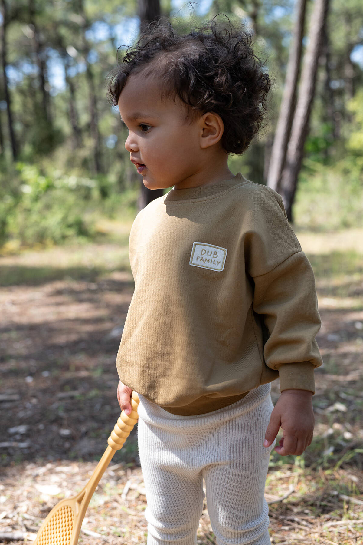 sweat brodé uni pour toute la famille