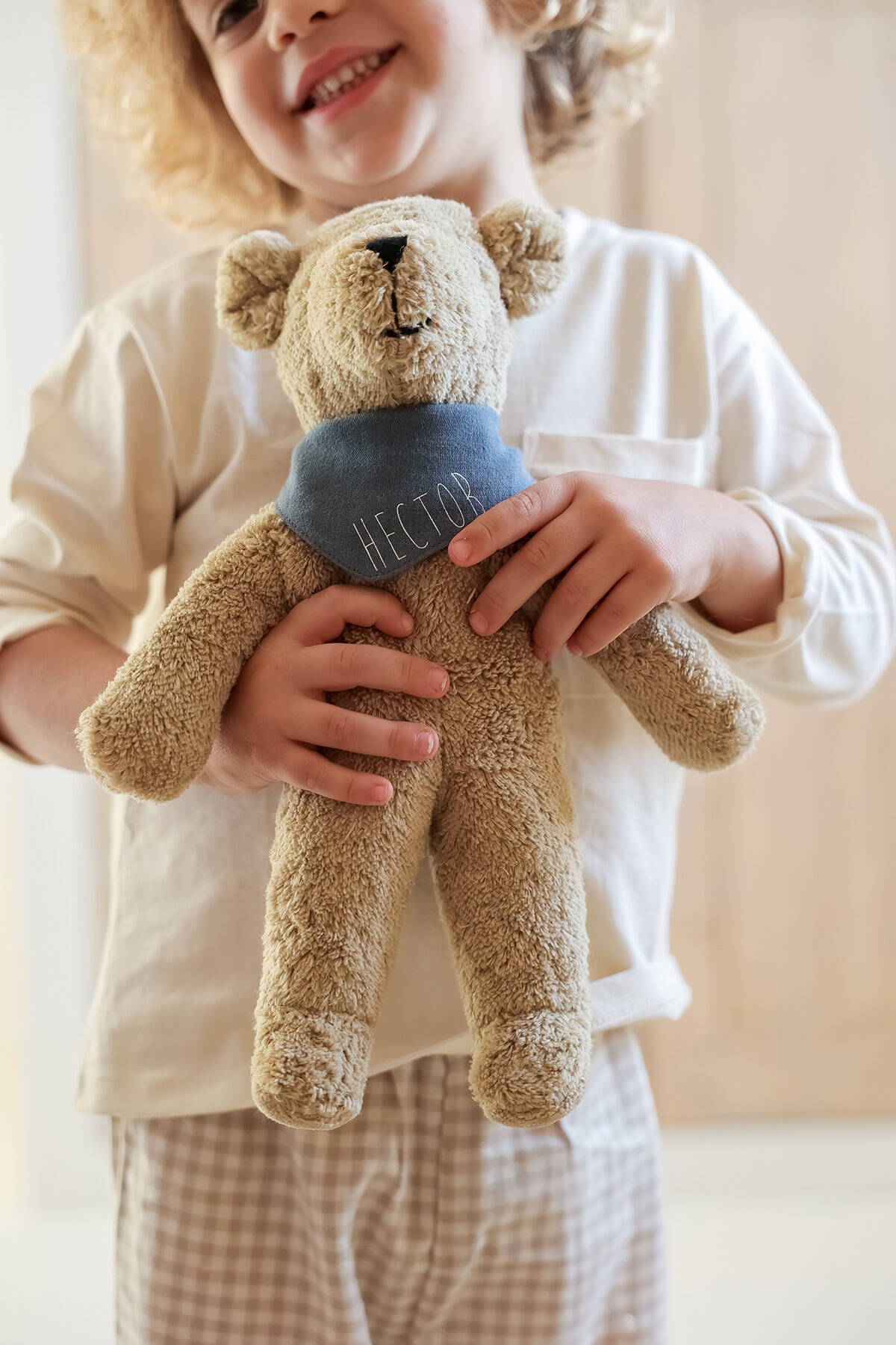 doudou ours avec foulard personnalisé enfant