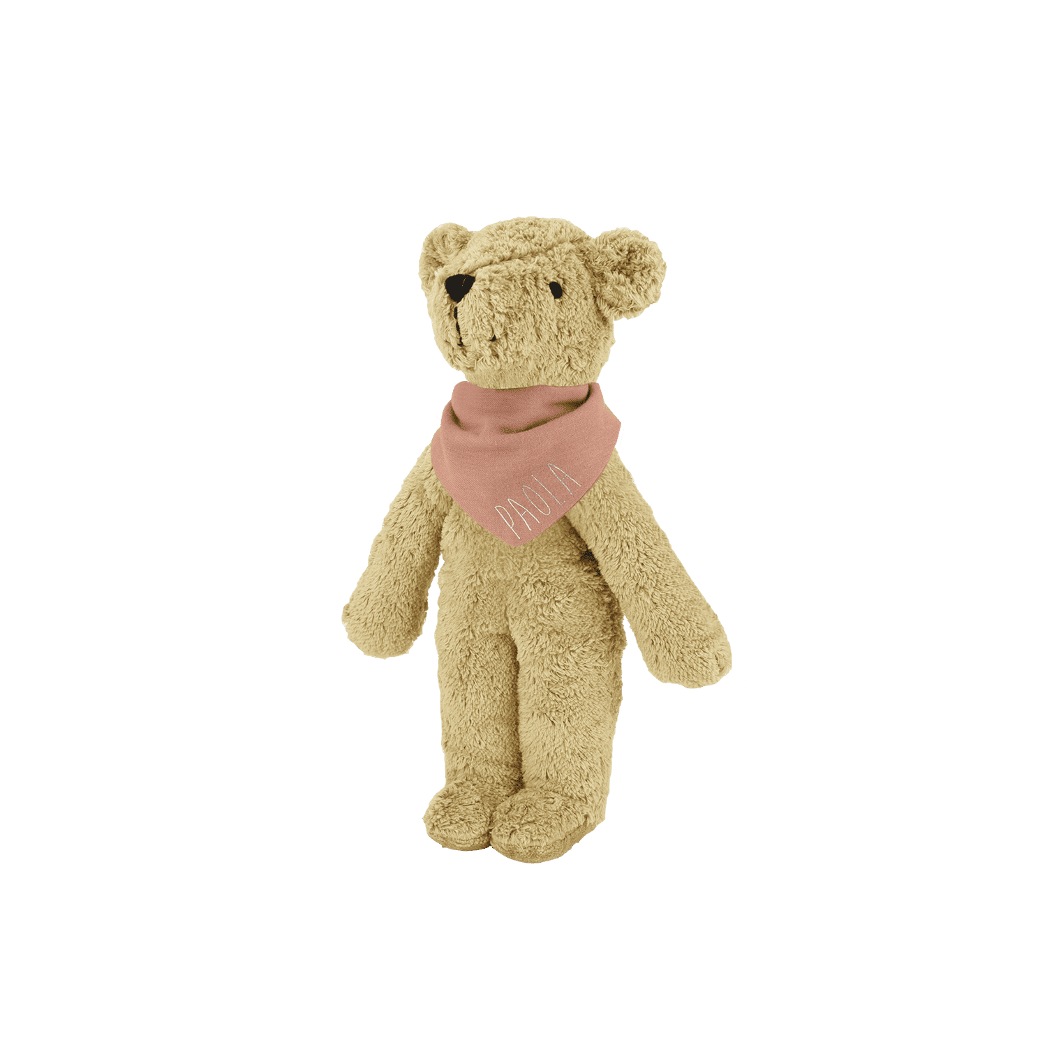 petit doudou ourson enfant avec foulard personnalisé