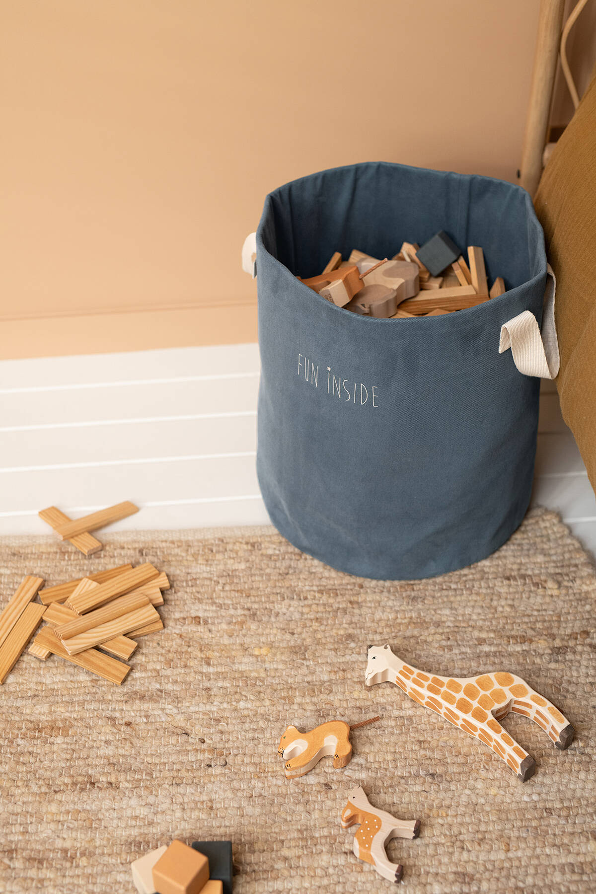 panier à jouets pour chambre enfant bébé salle de jeux