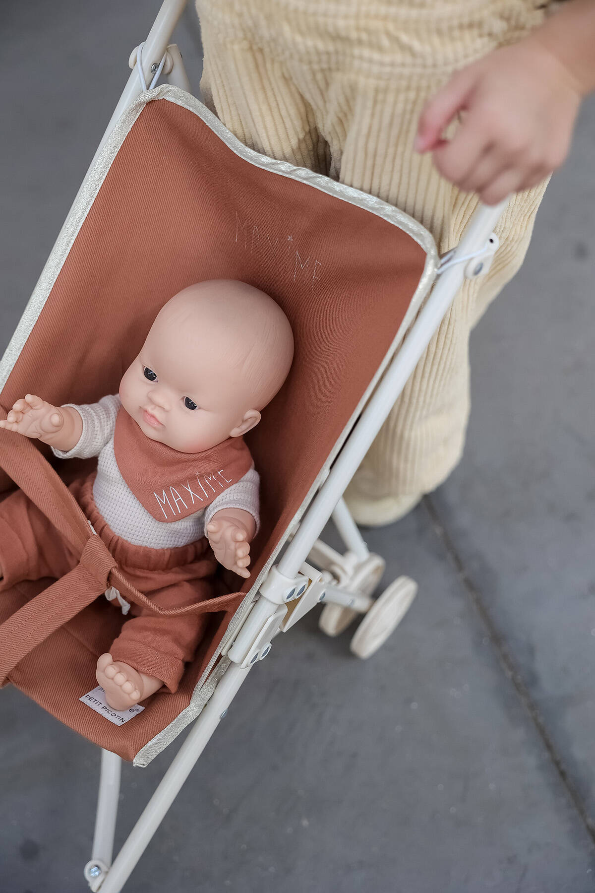 jolie poussette unie pour bébé à personnaliser