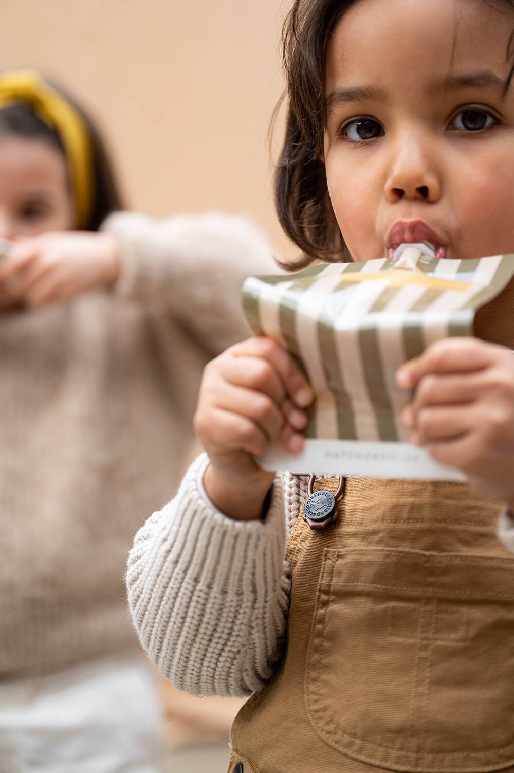 gourde réutilisable pour compote des enfants à emporter partout