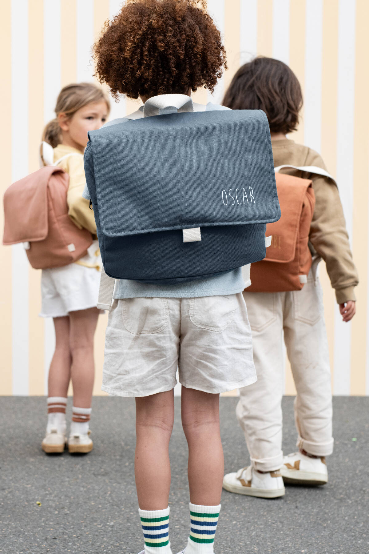 cartable maternelle en tissu déperlant pour enfant et personnalisé