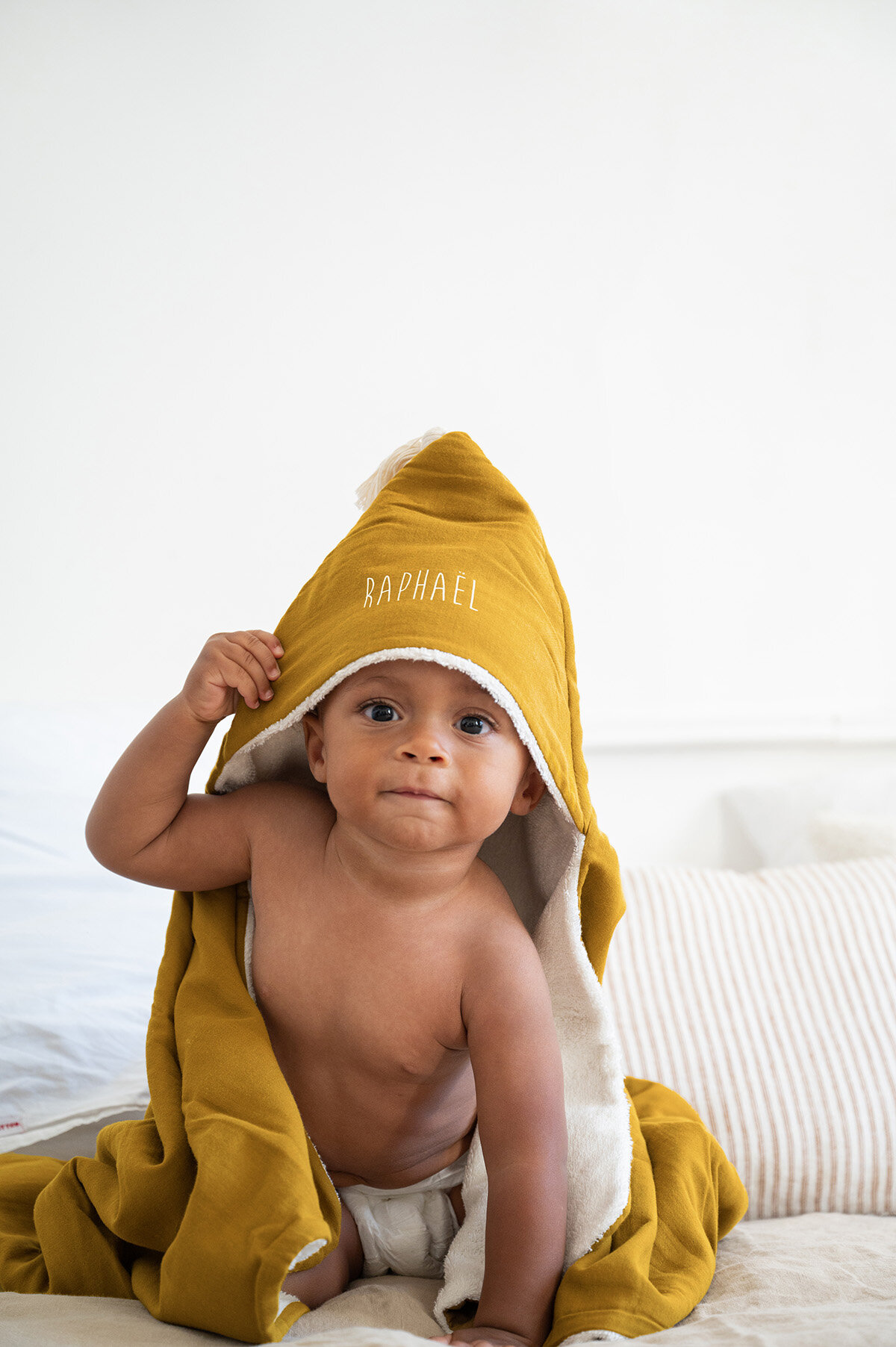 cape de bain personnalisée pour bébé